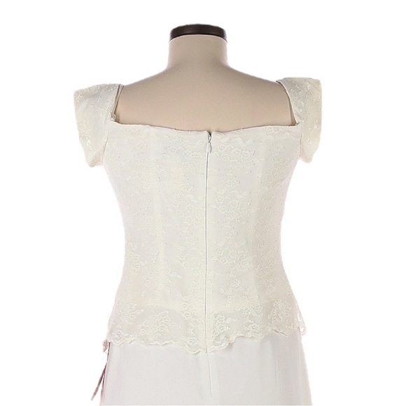 Cachet Chadwick’s Ivory Lace Classic Wedding Gown Dress Size 4 NWT - Picture 5 of 9